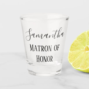 Lovely Matron of Honor Shot Glass