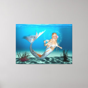 Lovely Mermaid Canvas Print