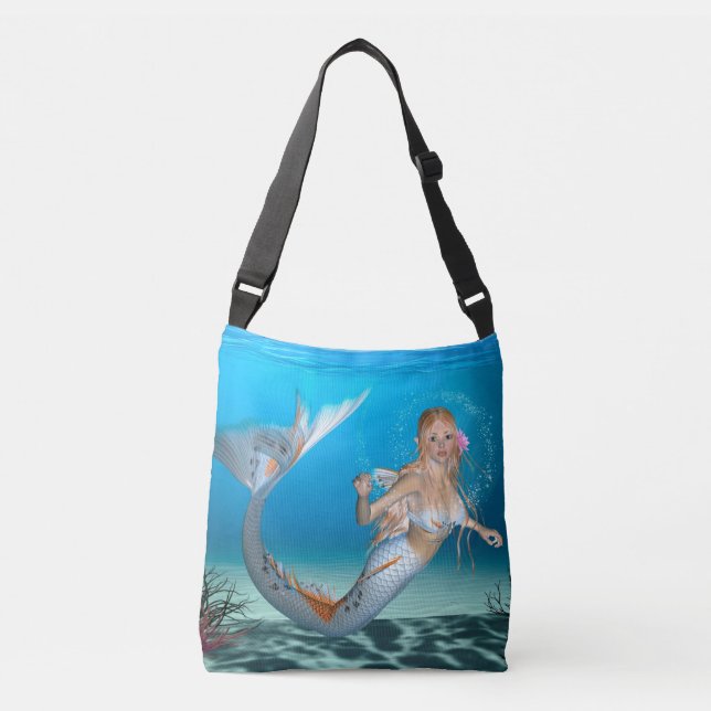 Lovely Mermaid Crossbody Bag (Front)