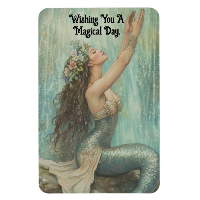 Lovely Mermaid Flexible Photo Magnet (Vertical)