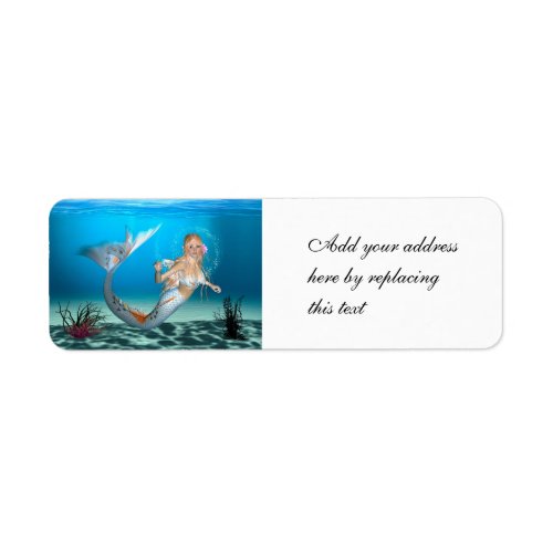 Lovely Mermaid Label