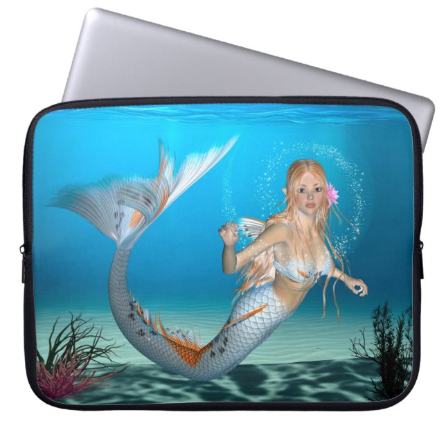 Lovely Mermaid Laptop Sleeve (Front)