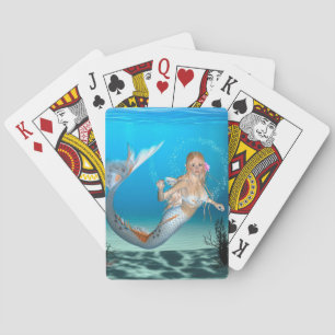 Lovely Mermaid Poker Cards