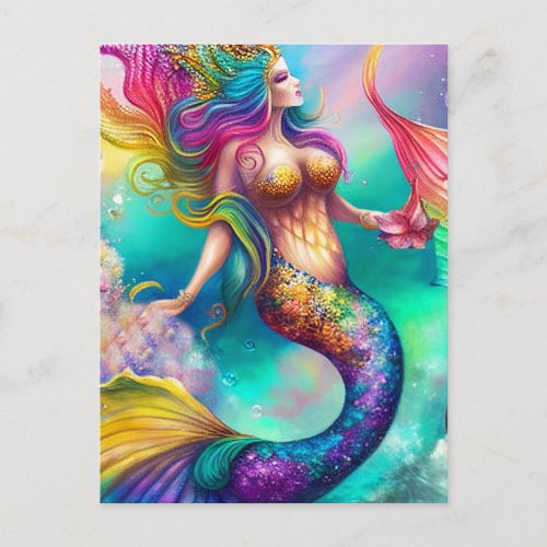 Lovely Mermaid Postcard