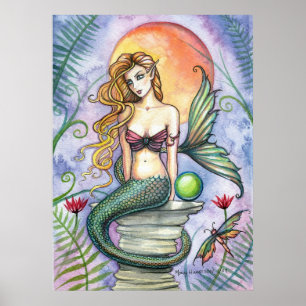 Lovely Mermaid Poster by Molly Harrison