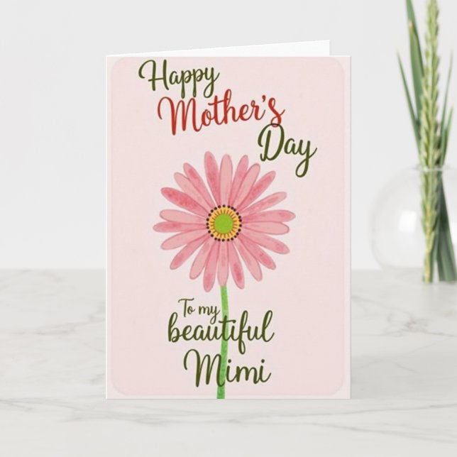 Lovely Mimi Mothers Day Card (Front)