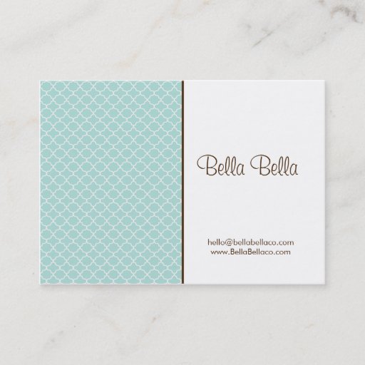 Customizable LOVELY MINT CALLING CARD BUSINESS CARD TEMPLATES