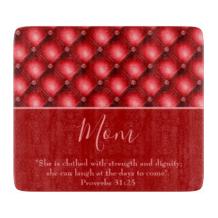 Lovely Mom Beautiful Red Cutting Board