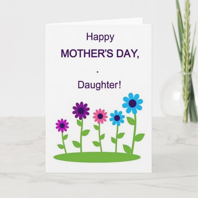 Lovely Mom Botanical Art Card (Front)