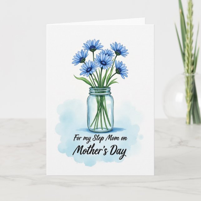 Lovely Mom Floral Bouquet Card (Front)