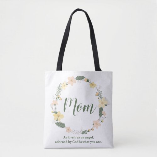 Lovely Mom Floral Tote Bag