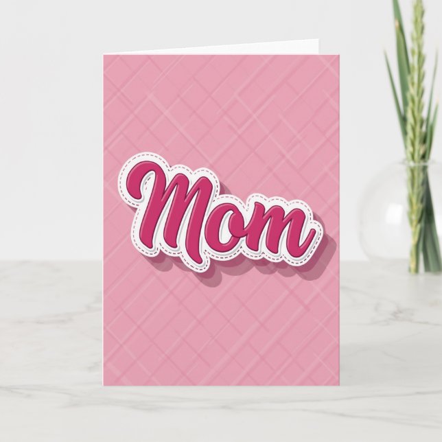 Lovely Mom Greeting Card (Front)