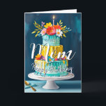 Lovely mom happy birthday cake birthday card mom<br><div class="desc">Designed by The Arty Apples Limited




generativecontent</div>