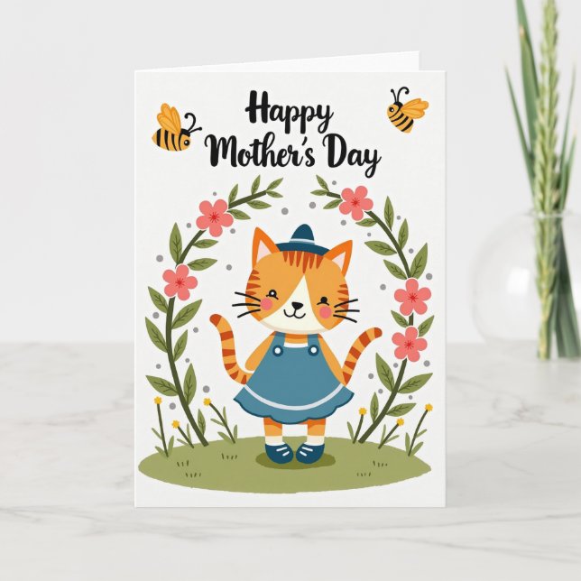 Lovely Mom Illustration Card (Front)