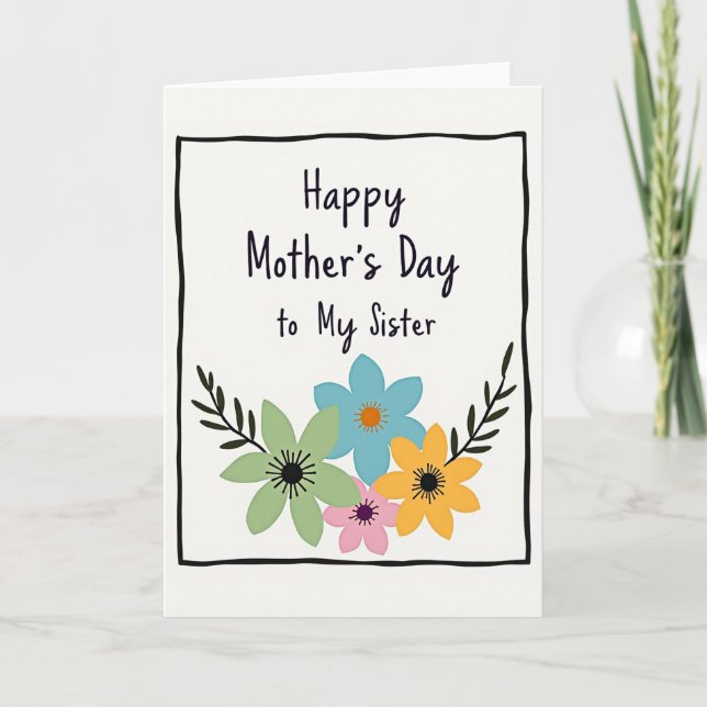 Lovely Mom Illustration Style Card (Front)