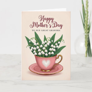 Lovely Mom Tea Party Day Card