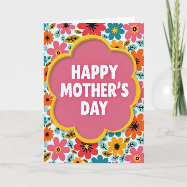 Lovely Moms Day Card (Front)