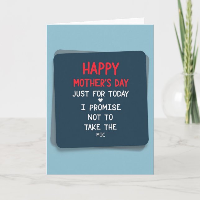 Lovely Moms Day Greeting Card (Front)