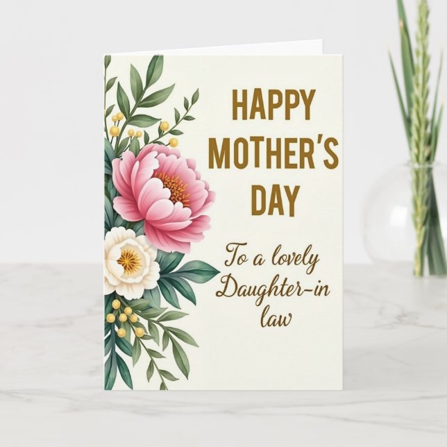 Lovely Moms Day Picture Card (Front)