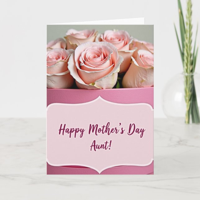 Lovely Moms Magenta Day Card (Front)