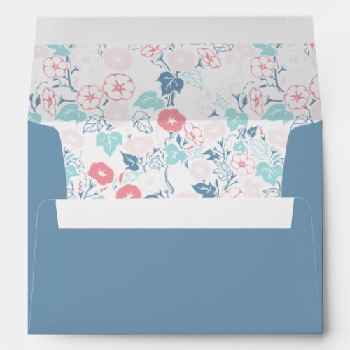 Lovely Morning Glory Illustration Pattern Envelope