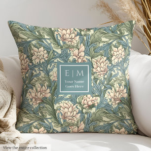 Lovely Morris Inspired Pillow with Custom Text