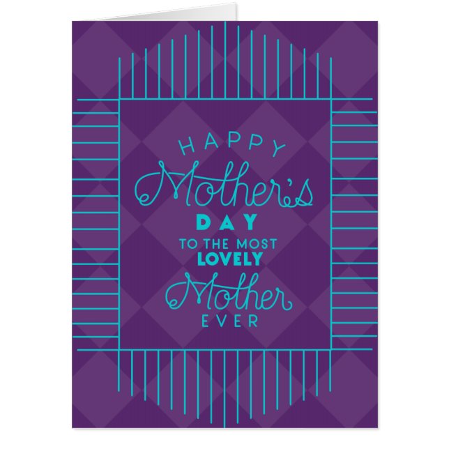 Lovely Mother Happy Mother's Day Giant Card (Front)
