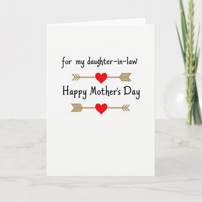 Lovely Mothers Day Arrow Card (Front)