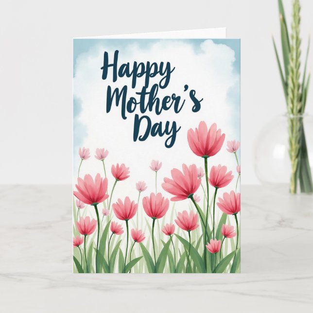 Lovely Mothers Day Art Card (Front)