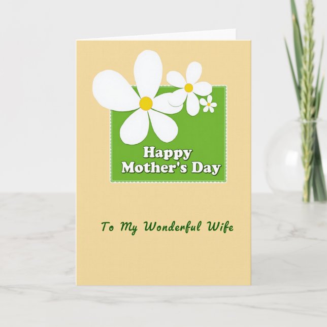 Lovely Mothers Day Art Design Card (Front)