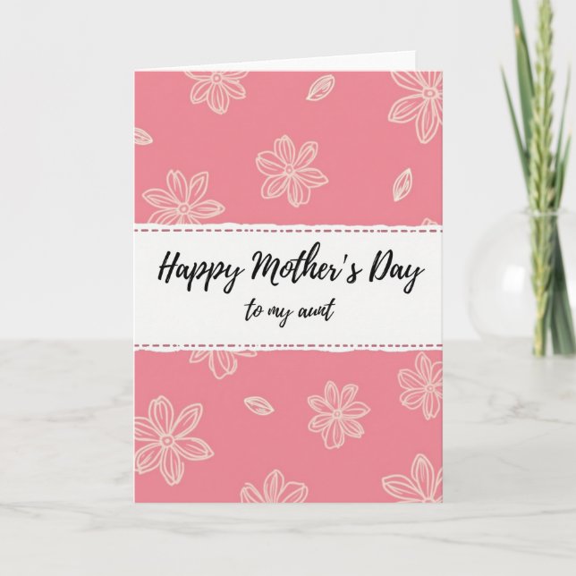 Lovely Mothers Day Banner Card (Front)
