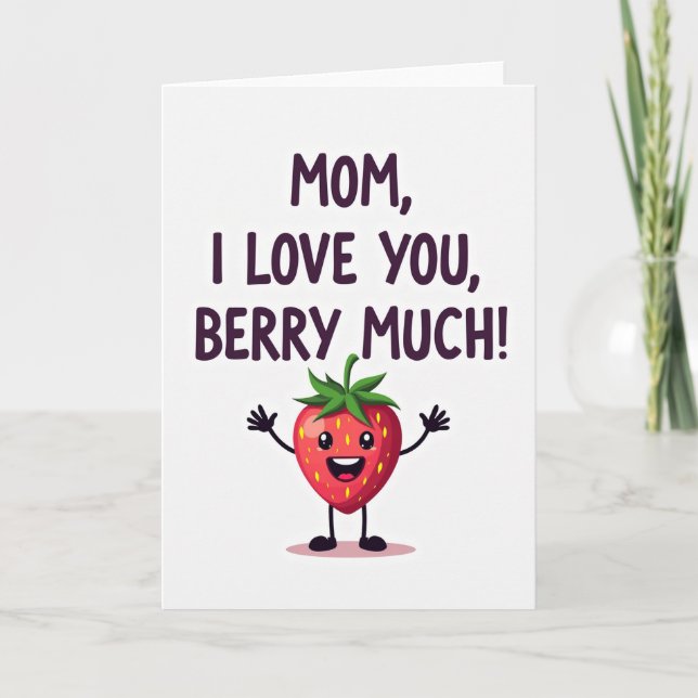 Lovely Mothers Day Berry Card (Front)