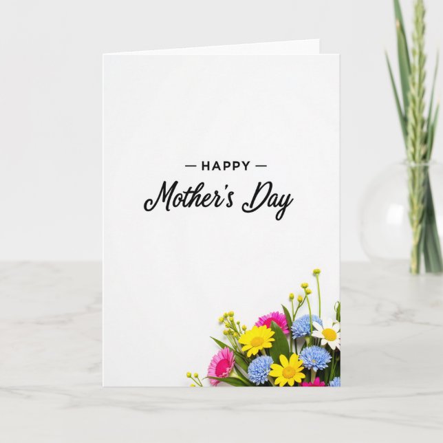 Lovely Mothers Day Bloom Card (Front)
