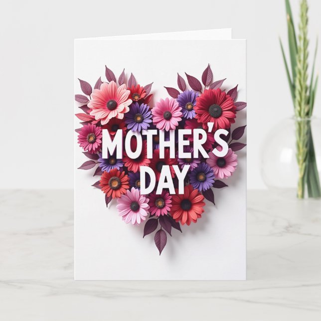 Lovely Mothers Day Blooms Card (Front)