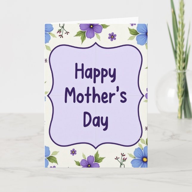 Lovely Mothers Day Bouquet Card (Front)
