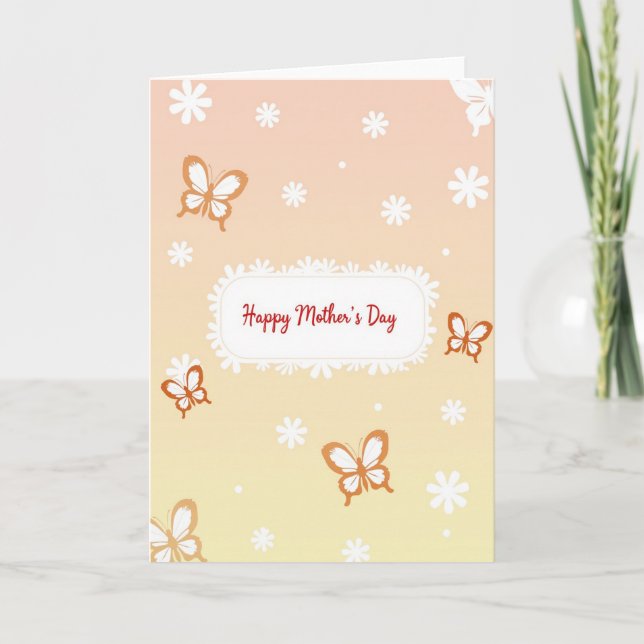 Lovely Mothers Day Design Card (Front)