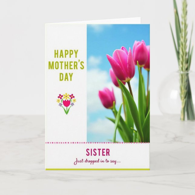 Lovely Mothers Day Flowers Card (Front)