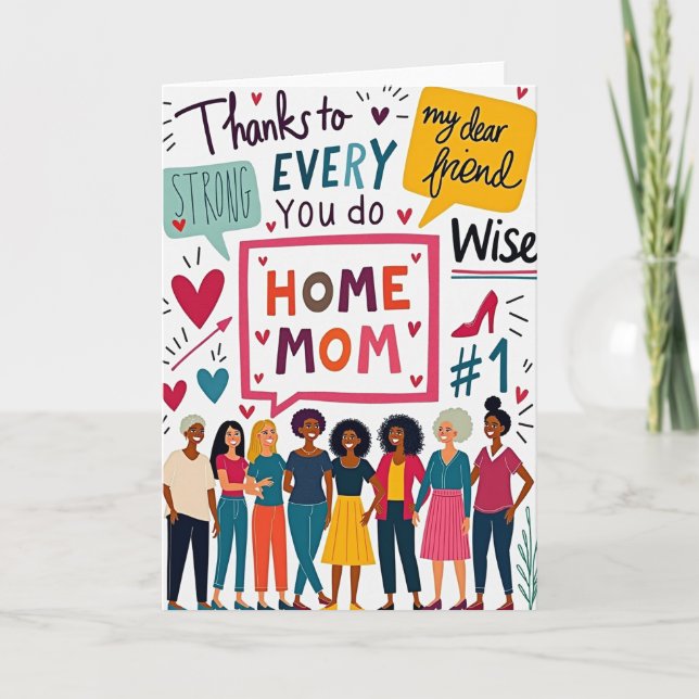 Lovely Mothers Day Friend Card (Front)