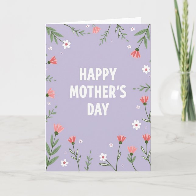 Lovely Mothers Day Garden Card (Front)