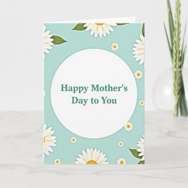 Lovely Mothers Day Greeting Card (Front)