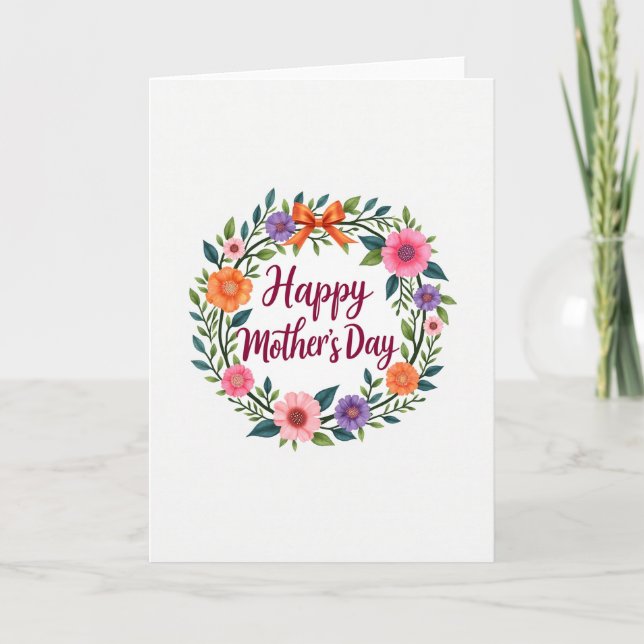 Lovely Mothers Day Image Card (Front)