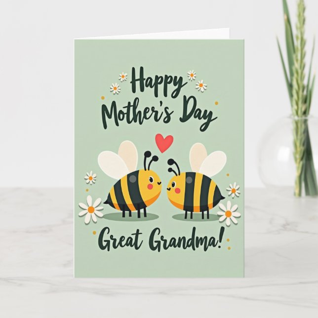 Lovely Mothers Day Insect Card (Front)