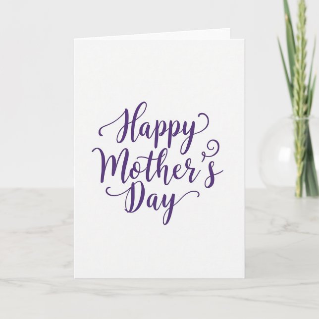 Lovely Mothers Day Lettering Card (Front)