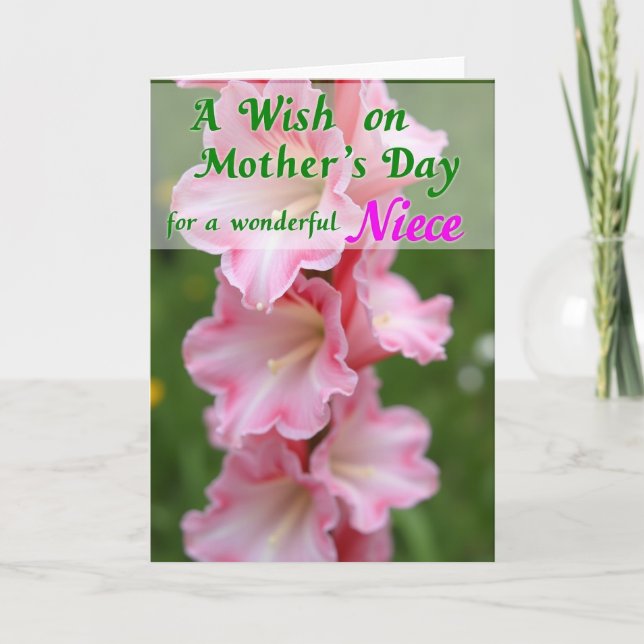 Lovely Mothers Day Niece Card (Front)