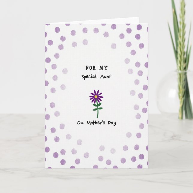 Lovely Mothers Day Polka Dot Card (Front)