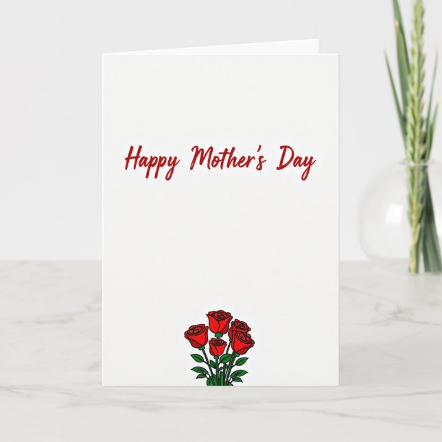 Lovely Mothers Day Script Card (Front)