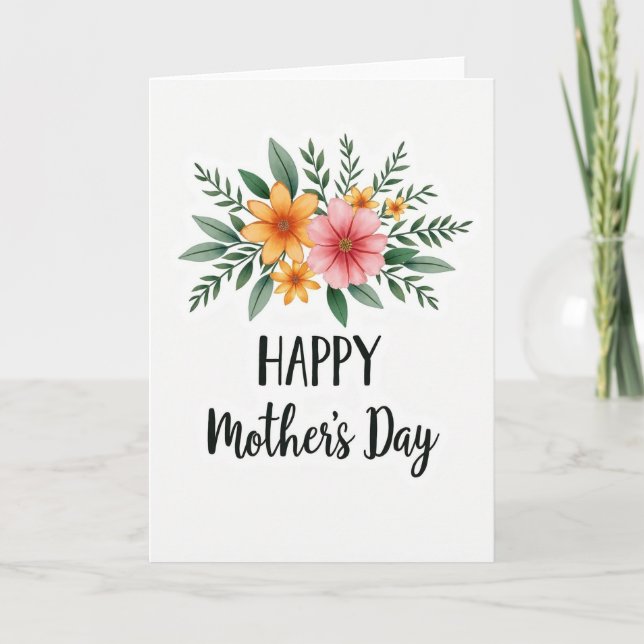 Lovely Mothers Day Sketch Card (Front)