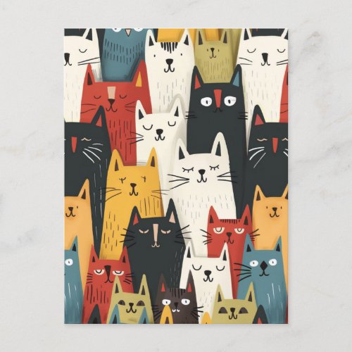 Lovely multifunctional illustration postcard