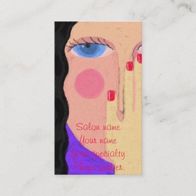 Lovely Nail Tech Business Card (Front)