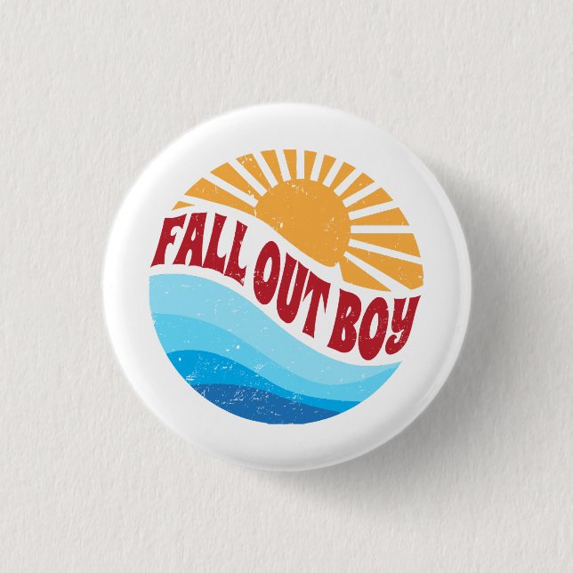 Lovely Name Flowers Fall Out Proud Classic Styles Button (Front)